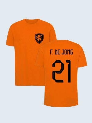 Nederlands elftal, Oranje shirt, T-shirt, F. De Jong 21