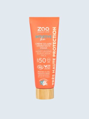 ZAO, Økologisk Fugtighedsgivende Solcreme til ansigt, SPF50