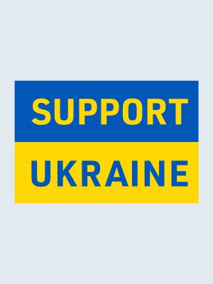Support Ukraine Bilklistermärke, Bumper Sticker