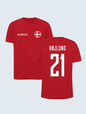 Denemarken Nationaal Elftal, T-shirt, Højlund 21