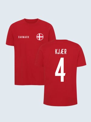 Denemarken Nationaal Elftal, T-shirt, Kjær 4