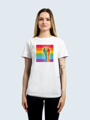 T-shirt, LGBTQ+, Solidaritetsflagga, Feminine Fit