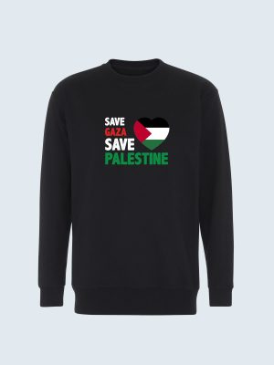 Sweatshirt, Palæstina, Palestine, Palæstina flag, Save Palestine, hjerte