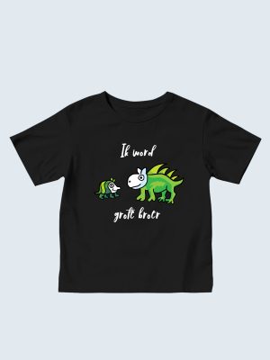 Axel & Marie, T-shirt, Grote Broer, Ik Word Grote Broer - Grå eventyr-fugl, 2 jaar