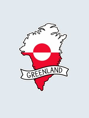 Greenland, Autosticker, Bumper Sticker
