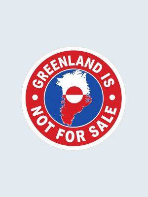 Greenland, Is Not For Sale, Autoaufkleber, Bumper Sticker