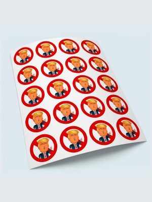 No Trump, Sheet with stickers, vinyl, 20 pcs, Ø4,8 cm