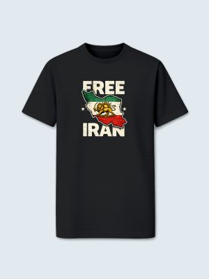 T-shirt, Free Iran, Frihed til Iran, Kort