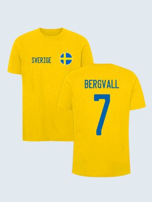 Zweden Nationaal Elftal, T-shirt, Lucas Bergvall, 7